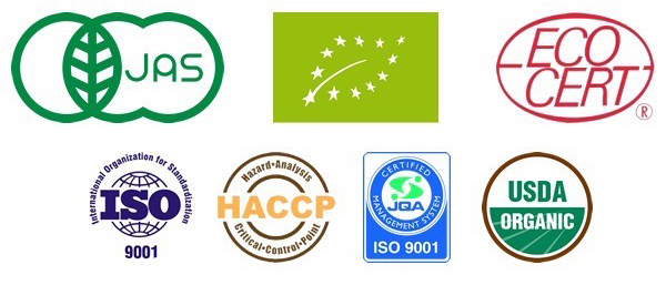 ISO22000 HACCP・有機JAS国際規格の品質・衛生管理が徹底された工場で製造
